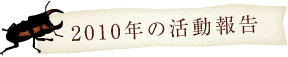 2010年の活動報告